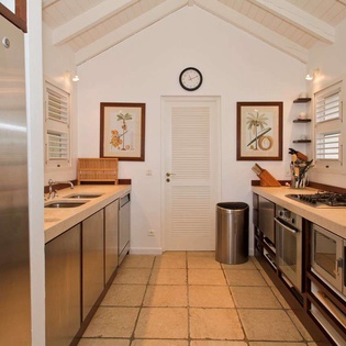 Kitchen at WV AMI, Lurin, St. Barthelemy