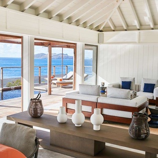Living Room at WV PIN, Pointe Milou, St. Barthelemy