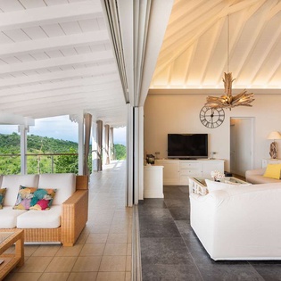 Living Room at WV MOU, Lurin, St. Barthelemy