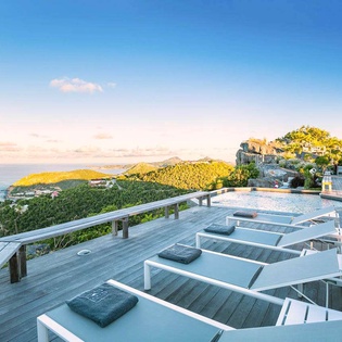 Deck at WV BYZ, Colombier, St. Barthelemy