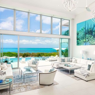 Living Room at TC SCL, Grace Bay/Beachside, Turks & Caicos