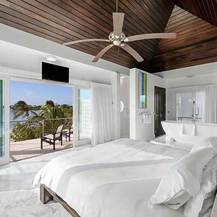 Bedroom at TC CAP, Sapodilla Bay, Turks & Caicos
