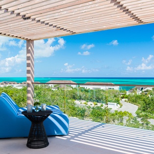 Terrace at TC BEO4, Babalua Beach, Turks & Caicos