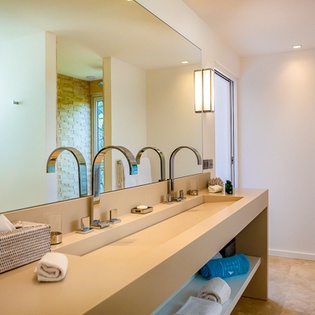 Bathroom at WV BLE, Grand Cul de Sac, St. Barthelemy