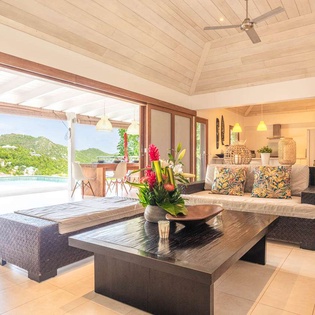Living Room at WV MBL, St. Jean, St. Barthelemy