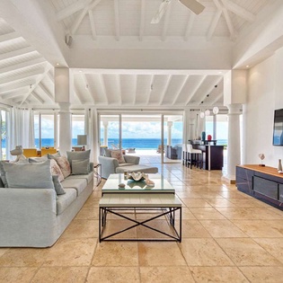 Living Room at SXM LVB, Beach Side/Baie Rouge, St. Martin
