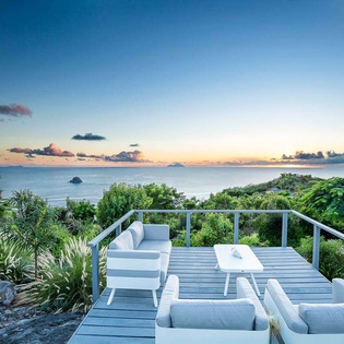 Deck at WV BYZ, Colombier, St. Barthelemy