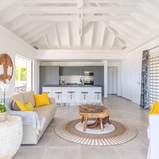 Living Room at WV VOB, St. Jean, St. Barthelemy