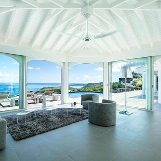 Living Room at WV BYZ, Colombier, St. Barthelemy