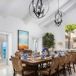 Dining Room at TC EMA, Turtle Tail, Turks & Caicos