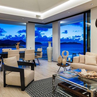 Living Room at WV TAR, Camaruche, St. Barthelemy
