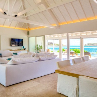 Living Room at WV AQA, Grand Cul de Sac, St. Barthelemy