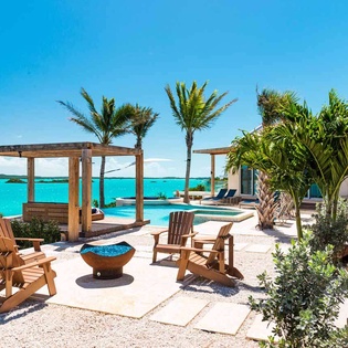 Patio at TC ALN, Chalk Sound/Taylors, Turks & Caicos