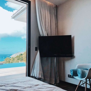 Bedroom at WV JSA, Lurin, St. Barthelemy