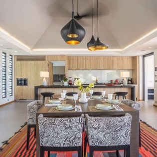 Dining Room at WV BST, Lurin, St. Barthelemy