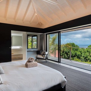 Bedroom at WV ONE, Colombier, St. Barthelemy