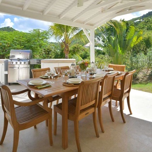 Dining Room at WV KRL, St. Jean, St. Barthelemy