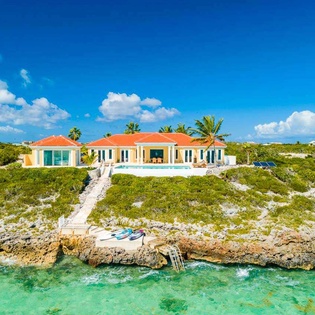Aerial photo of TC BRE, Long Bay Beach, Turks & Caicos