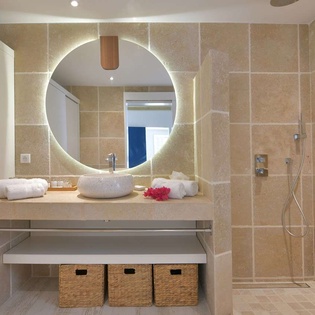 Bathroom at WV ALW, Colombier, St. Barthelemy