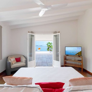 Bedroom at WV EMM, Lorient, St. Barthelemy