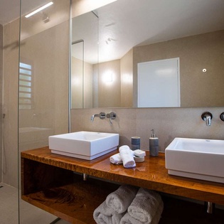 Bathroom at SXM LAS, Hillside/Terres Basses, St. Martin