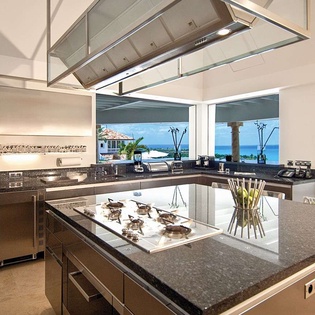 Kitchen at PIE SAN, Hillside/Terres Basses, St. Martin