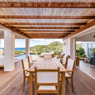 Dining Room at WV APE, St. Jean, St. Barthelemy