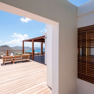 Deck at WV JAB, Petite Saline, St. Barthelemy