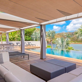 Terrace at WV GRO, Marigot, St. Barthelemy