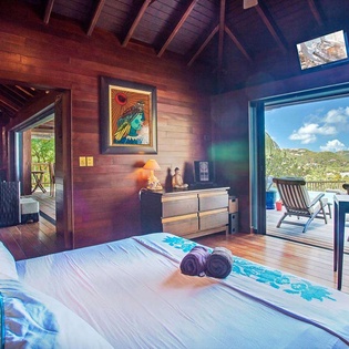 Bedroom at WV EKA, Camaruche, St. Barthelemy
