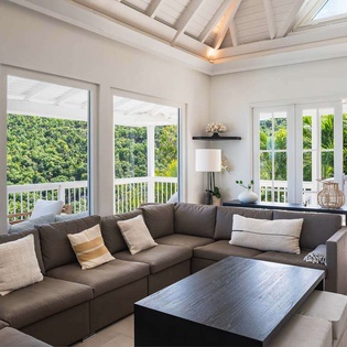 Living Room at WV ART, Flamands, St. Barthelemy