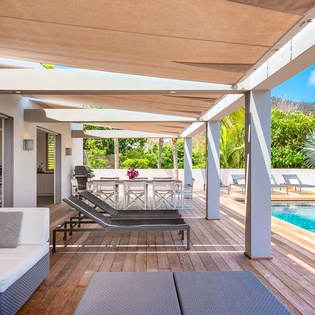 Terrace at WV GRO, Marigot, St. Barthelemy