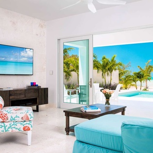 Living Room at TC SAR, Ocean Pt/Taylors, Turks & Caicos