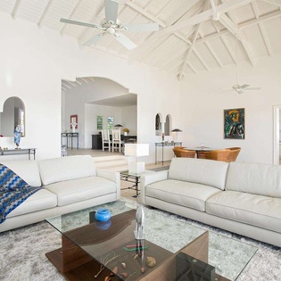 Living Room at PIE OCE, Hillside/Terres Basses, St. Martin