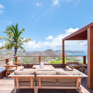 Deck at WV JAB, Petite Saline, St. Barthelemy