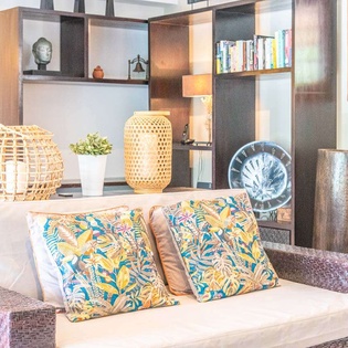 Living Room at WV MBL, St. Jean, St. Barthelemy