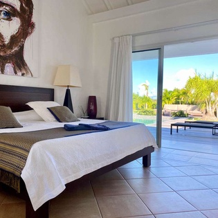 Bedroom at WV PAJ, Lurin, St. Barthelemy