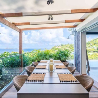 Terrace at WV UPS, Pointe Milou, St. Barthelemy