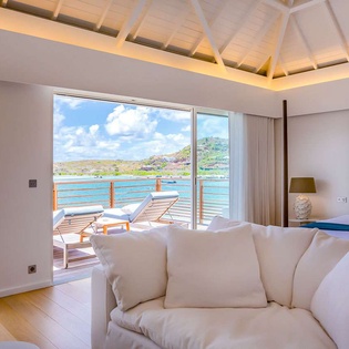 Bedroom at WV AQA, Grand Cul de Sac, St. Barthelemy