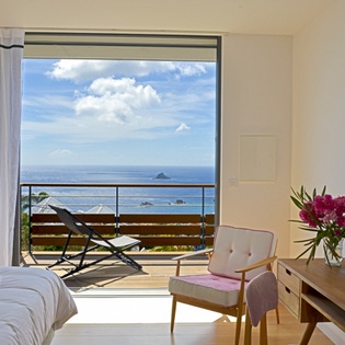 Bedroom at WV EDU, Lurin, St. Barthelemy
