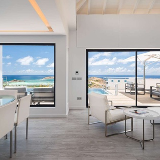 Living Room at WV CIO, Grand Cul de Sac, St. Barthelemy