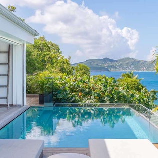 Villa Pool at WV UPS, Pointe Milou, St. Barthelemy
