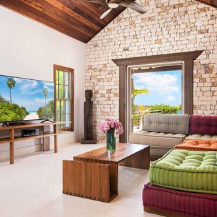Living Room at PL BSK, Grace Bay Turtle Cove, Turks & Caicos