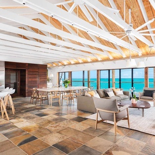 Living Room at PL SLS, Thompson Cove, Turks & Caicos
