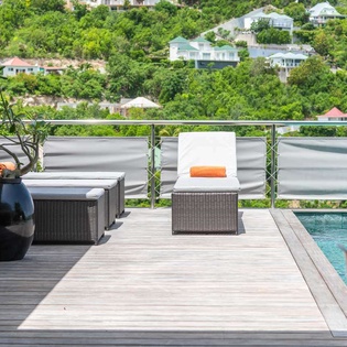 Terrace at WV MBL, St. Jean, St. Barthelemy