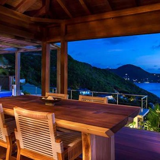 Dining Room at WV AMA, Pointe Milou, St. Barthelemy