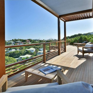 Terrace at WV VUM, Marigot, St. Barthelemy
