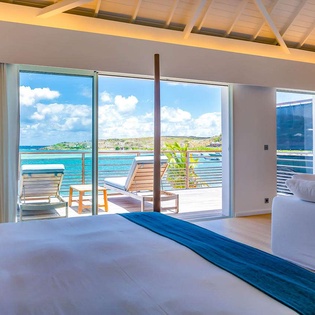 Bedroom at WV AQA, Grand Cul de Sac, St. Barthelemy