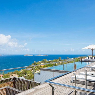 Deck at WV CAA, Pointe Milou, St. Barthelemy
