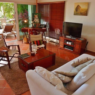 Living Room at WV PUL, Gustavia, St. Barthelemy